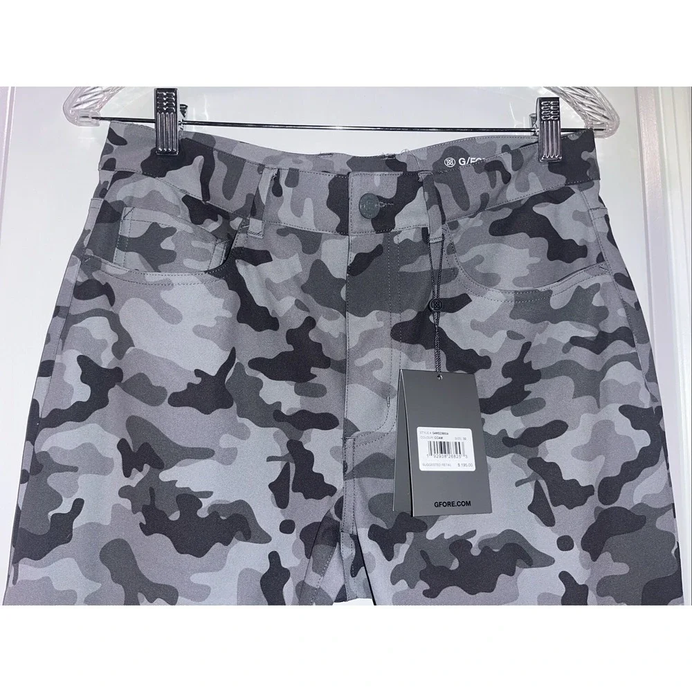 G/FORE Golf Pants Size 30x32 Gray Camo GFORE Brand New MSRP: $195 Fast Shipping!